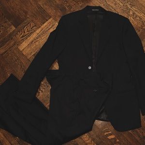 H&M Slim Fit Size 34 Suit, Size 30 Pants, Black